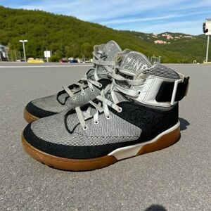 Patrick Ewing Black & White Orion 33 High Top Gum Soles Basketball Shoes 11.5